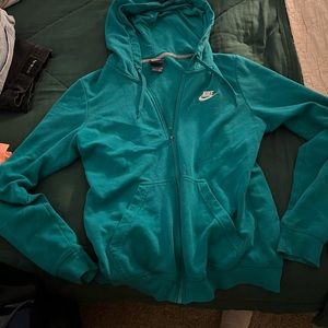 Small teal nike hoodie